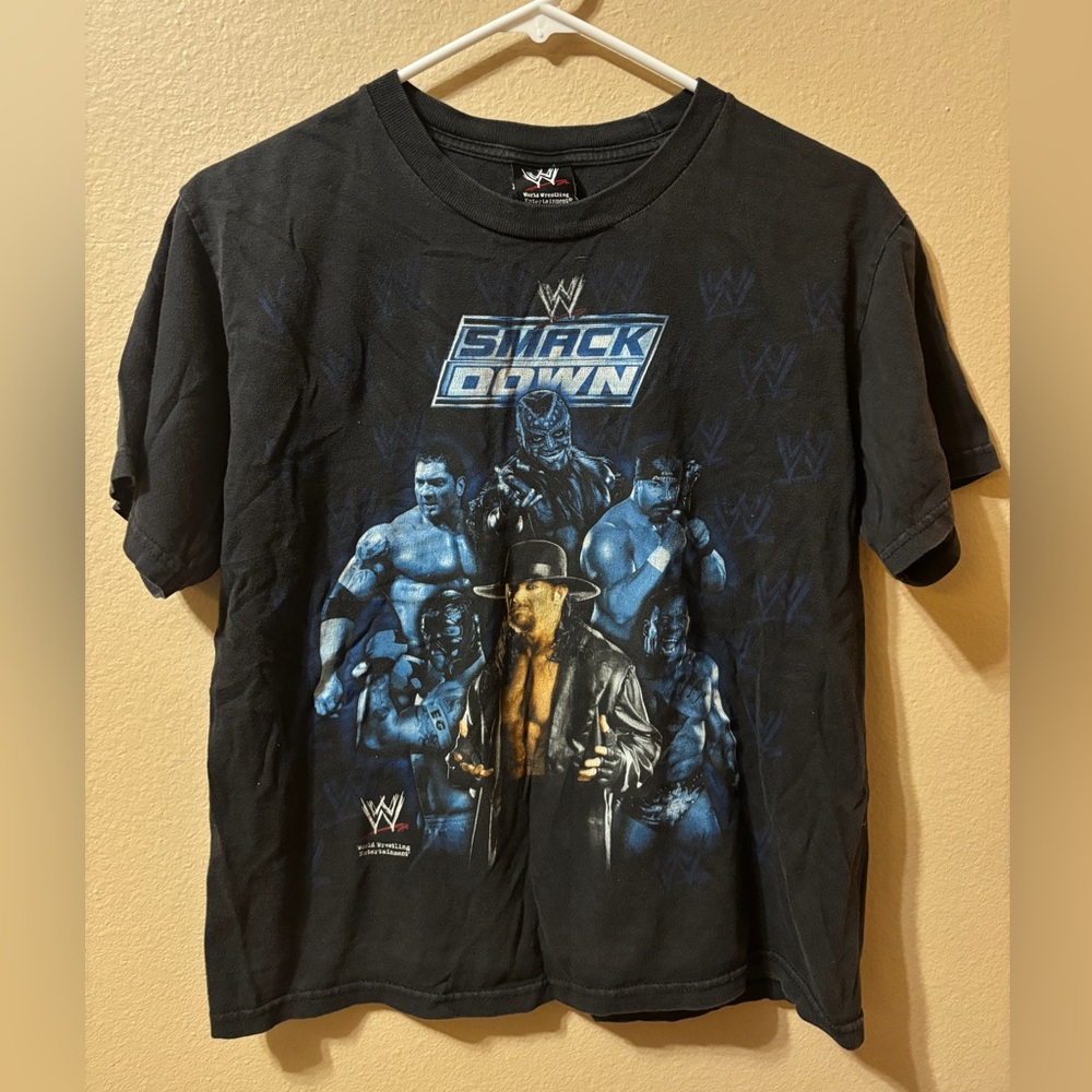 2007 WWE Smackdown Undertaker Wrestling Shirt - Youth Size Large